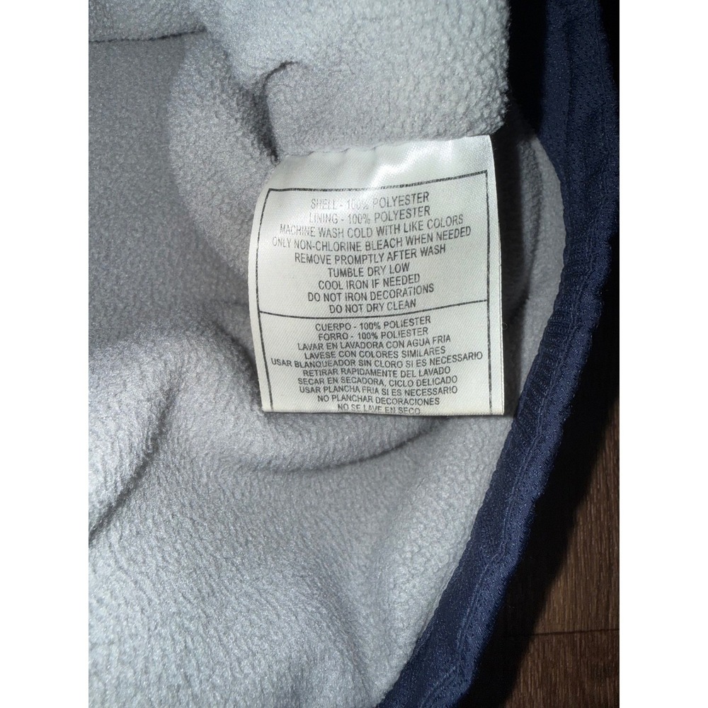 NFL Onfield Reebok Dallas Cowboys Hooded Windbreaker Jacket Navy Blue Large - Picture 4 of 9
